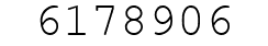 Number 6178906.