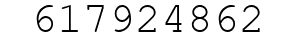 Number 617924862.