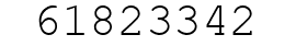 Number 61823342.