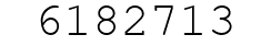 Number 6182713.