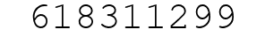 Number 618311299.