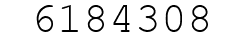 Number 6184308.