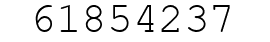 Number 61854237.