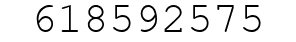 Number 618592575.