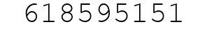 Number 618595151.