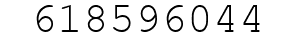 Number 618596044.