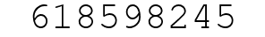 Number 618598245.