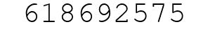 Number 618692575.