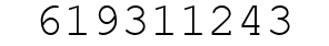 Number 619311243.