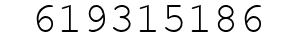 Number 619315186.