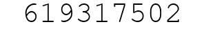 Number 619317502.