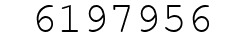 Number 6197956.