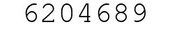 Number 6204689.