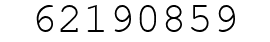Number 62190859.