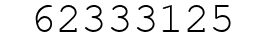 Number 62333125.