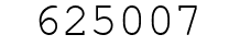 Number 625007.