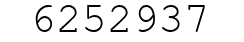 Number 6252937.