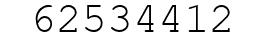Number 62534412.