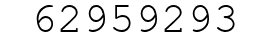 Number 62959293.