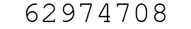 Number 62974708.