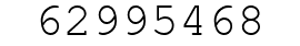 Number 62995468.