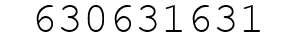 Number 630631631.