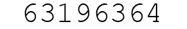 Number 63196364.