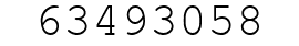 Number 63493058.