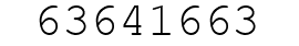 Number 63641663.