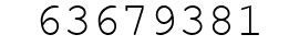 Number 63679381.