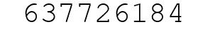 Number 637726184.