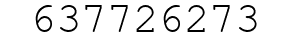 Number 637726273.