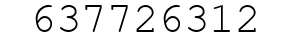 Number 637726312.