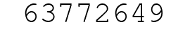 Number 63772649.