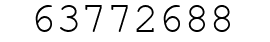 Number 63772688.
