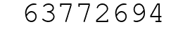Number 63772694.