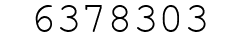 Number 6378303.