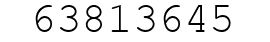 Number 63813645.