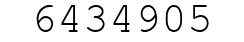 Number 6434905.