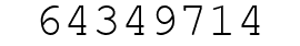Number 64349714.