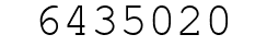 Number 6435020.
