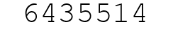 Number 6435514.