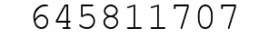 Number 645811707.