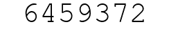 Number 6459372.