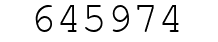 Number 645974.