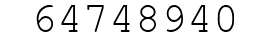 Number 64748940.