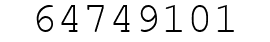 Number 64749101.