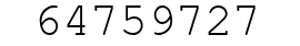 Number 64759727.