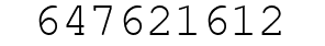 Number 647621612.