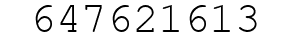 Number 647621613.